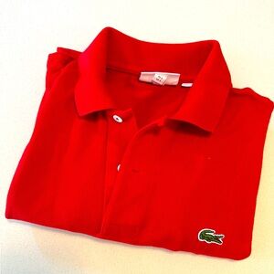 Men’s red Lacoste- classic fit
